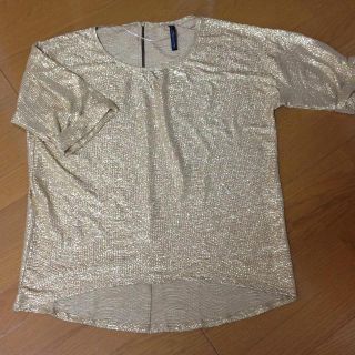 ザラ(ZARA)の新品ZARAギラギラゴールドトップス♡(カットソー(半袖/袖なし))