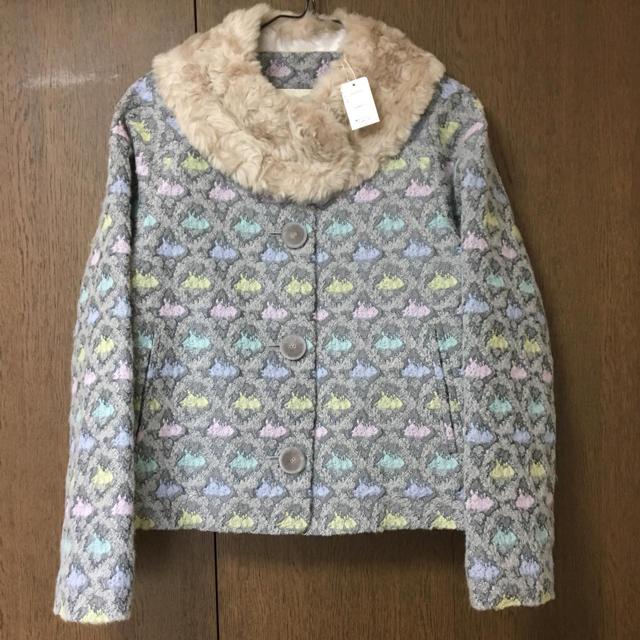 franche lippee(フランシュリッペ)のフランシュリッペ●新品タグ付き レトロうさぎジャケット コート レディースのジャケット/アウター(ノーカラージャケット)の商品写真