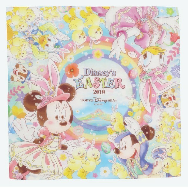 Disney(ディズニー)のディズニーイースター2019 うさピヨ バンダナ
 レディースのファッション小物(バンダナ/スカーフ)の商品写真