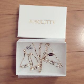 ジャスグリッティー(JUSGLITTY)のジャスグリッティーネックレスピアスセット(ピアス)