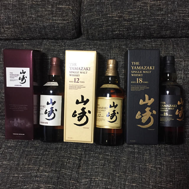 正規販売店】 サントリー 山崎18年 12年 シングルモルト 箱付きセット