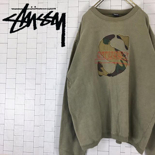 STUSSY(ステューシー)の90s STUSSY ステューシー スウェット トレーナー ビッグロゴ USA製 メンズのトップス(スウェット)の商品写真