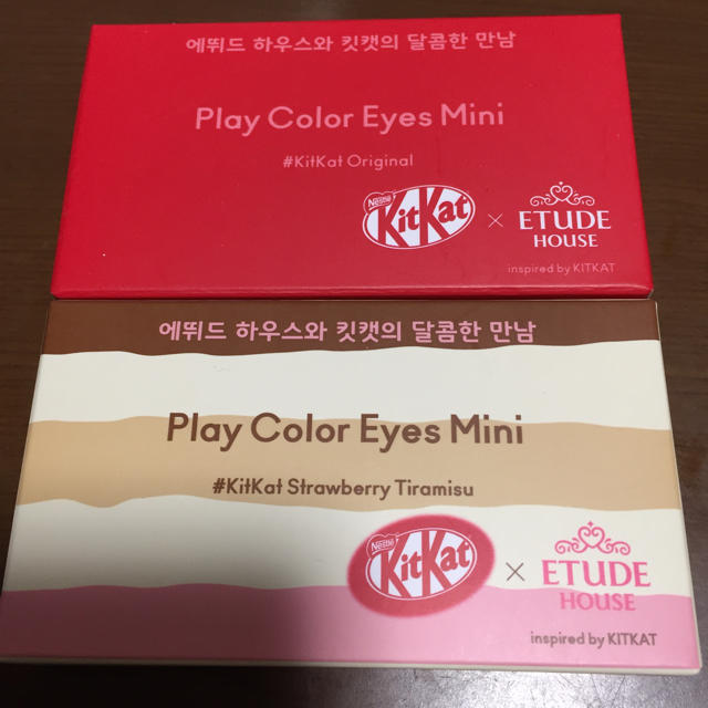 ETUDE HOUSE(エチュードハウス)の2セット✨エチュードハウス×キットカット アイシャドウ コスメ/美容のベースメイク/化粧品(アイシャドウ)の商品写真