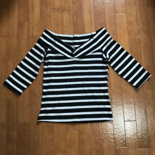 ザラ(ZARA)の《新品》ZARA ボーダートップス(カットソー(長袖/七分))