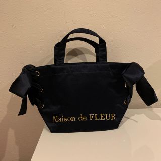 メゾンドフルール(Maison de FLEUR)のメゾンドフルール サイドリボン トートバッグ(トートバッグ)