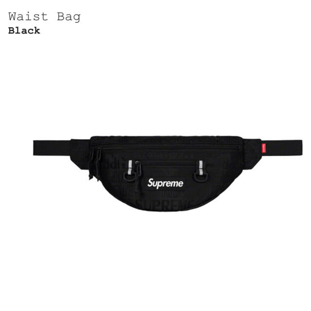 supreme 2019SS Waist Bag Black