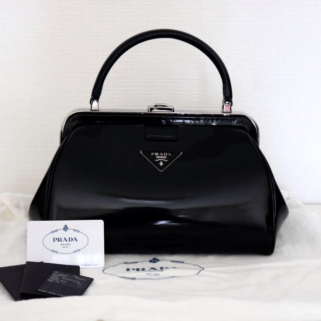 PRADA - ☆新品☆ プラダ がま口 ハンドバッグ  BN2364