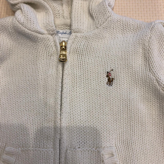 Ralph Lauren(ラルフローレン)のニットパーカー♡9months キッズ/ベビー/マタニティのベビー服(~85cm)(ニット/セーター)の商品写真