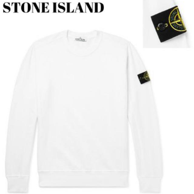 STONE ISLAND(ストーンアイランド)のSTONEISLAND ホワイトトレーナー/スウェット メンズのトップス(スウェット)の商品写真