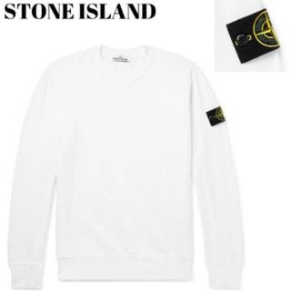 ストーンアイランド(STONE ISLAND)のSTONEISLAND ホワイトトレーナー/スウェット(スウェット)