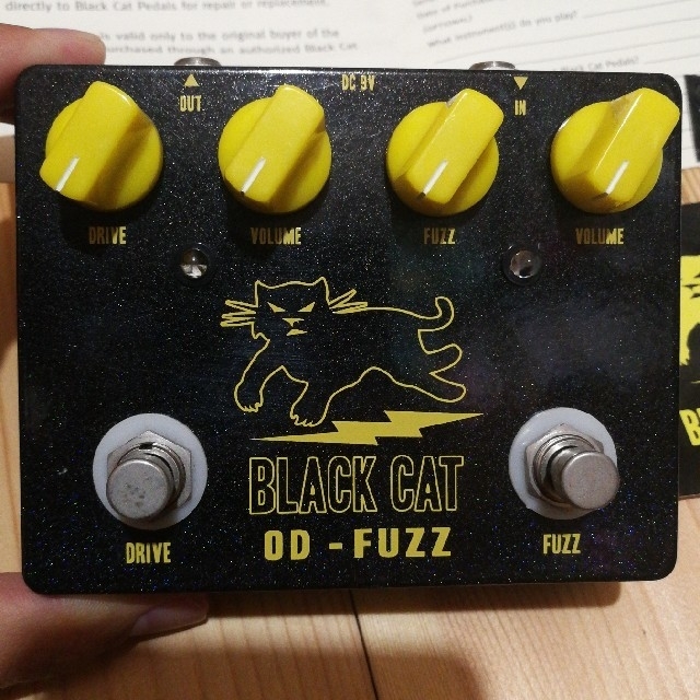 ????BLACK CAT????PEDALS OD-FUZZ　オーバードライブ　ファズギター