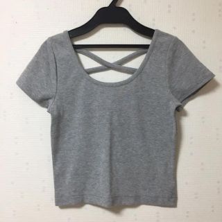 アナップ(ANAP)のANAP   バッククロス トップス (F) アナップ(カットソー(半袖/袖なし))