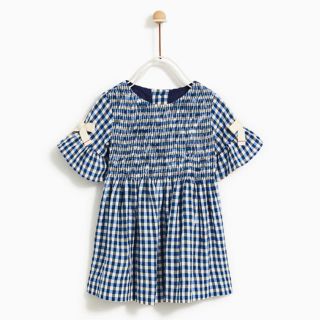 ザラキッズ(ZARA KIDS)のZARAベビー 半袖ワンピース 【新品】74㎝(ワンピース)