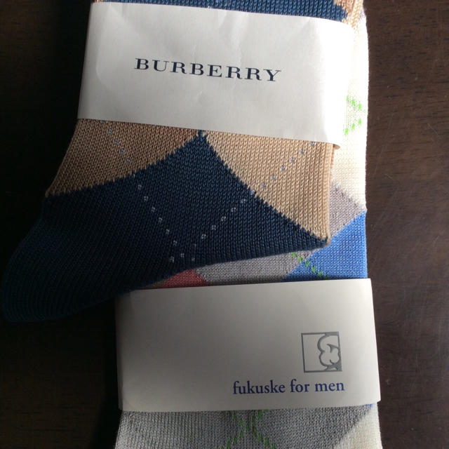 BURBERRY(バーバリー)の未使用 バーバリー フクスケ  メンズ靴下2足 メンズのレッグウェア(ソックス)の商品写真