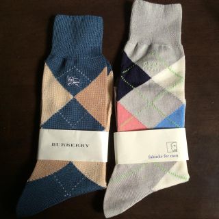 バーバリー(BURBERRY)の未使用 バーバリー フクスケ  メンズ靴下2足(ソックス)