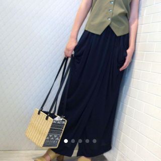 フレイアイディー(FRAY I.D)のstyling/  kei shirahata Tuck drape skirt(ロングスカート)