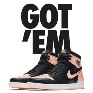 ナイキ(NIKE)のnike air jordan 1 black pink(スニーカー)