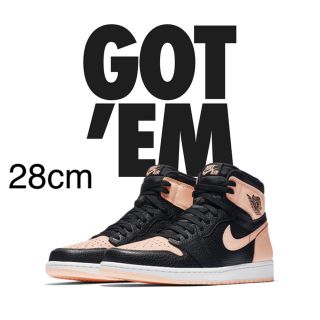 ナイキ(NIKE)の28.0cm Nike air Jordan 1 Black pink(スニーカー)