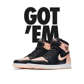 ナイキ(NIKE)のnike jordan1 pink black(スニーカー)