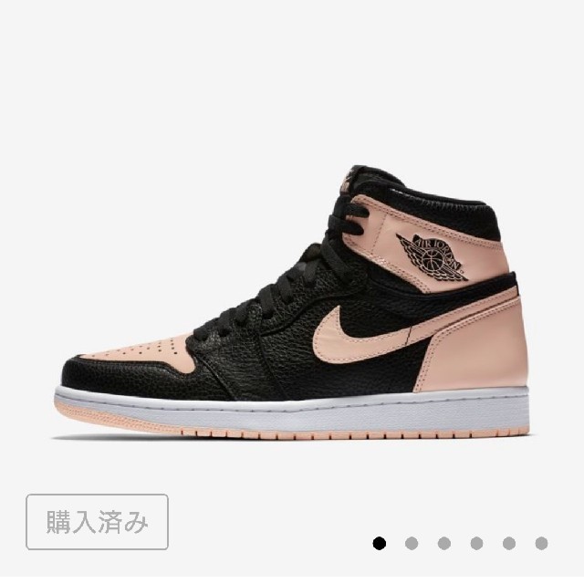 NIKE(ナイキ)のナイキ エアジョーダン1 BLACK/PINK 27.5 メンズの靴/シューズ(スニーカー)の商品写真