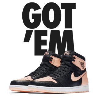 ナイキ(NIKE)のair jordan 1 black pink (スニーカー)