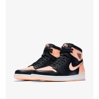 ナイキ(NIKE)の新品 NIKE AIR JORDAN 1 BLACK PINK 28.5cm (スニーカー)