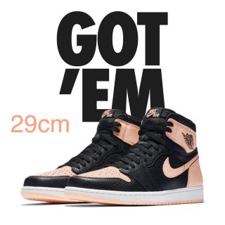 ナイキ(NIKE)の送料込Nike air Jordan 1 Black pink 29cm(スニーカー)