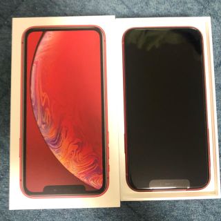 アップル(Apple)の4/19まで！値下げ中！新品未使用 iphoneXR Softbank版.RED(スマートフォン本体)