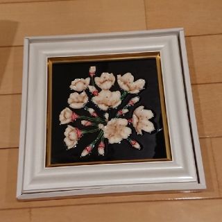 唐彩陶画 桜(絵画額縁)