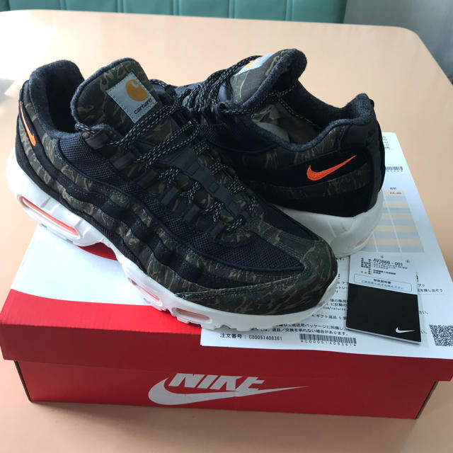 【30cm】NIKE × carhartt AIRMAX 95 WIPメンズ