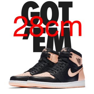 ナイキ(NIKE)のエアジョーダン1 air jordan1 black pink 28cm(スニーカー)