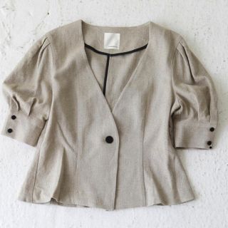 トゥデイフル(TODAYFUL)のLinen Collarless JK(ノーカラージャケット)