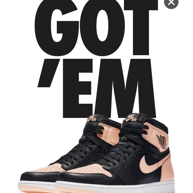 NIKE(ナイキ)のNIKE AIRJORDAN 1 BLACK PINK メンズの靴/シューズ(スニーカー)の商品写真