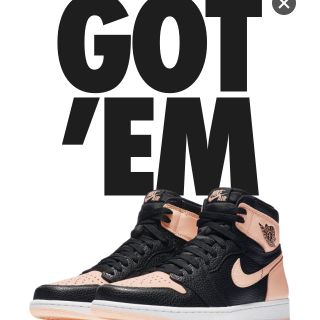 ナイキ(NIKE)のNIKE AIRJORDAN 1 BLACK PINK(スニーカー)