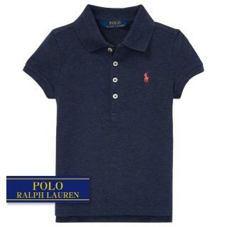 ラルフローレン(Ralph Lauren)の☆新品☆110 ラルフローレン ガールズポロシャツ ブルーへザー 9096(Tシャツ/カットソー)