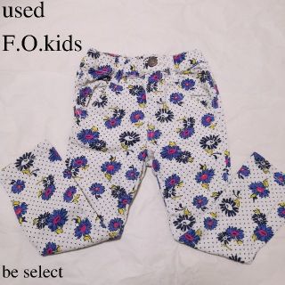 エフオーキッズ(F.O.KIDS)のF.O.kids ドット×花柄デニムパンツ (パンツ/スパッツ)