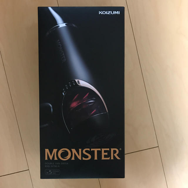 KOIZUMI(コイズミ)の【新品】KOIZUMI MONSTERドライヤー スマホ/家電/カメラの美容/健康(ドライヤー)の商品写真