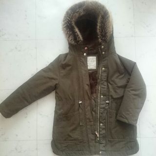 ザラキッズ(ZARA KIDS)のZARA ザラガールズコート カーキ 140(コート)