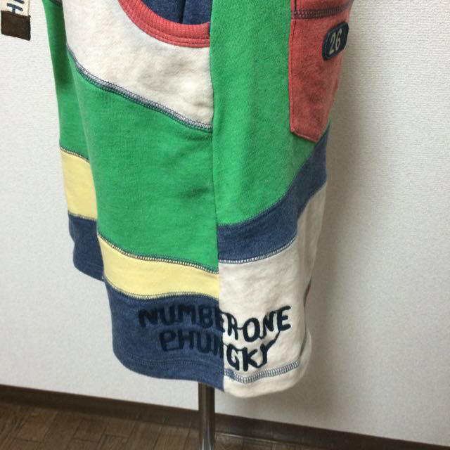 rough(ラフ)のroughカット地配色スカート レディースのスカート(ひざ丈スカート)の商品写真