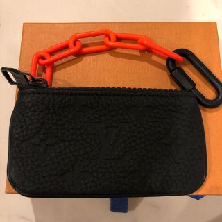 ルイヴィトン(LOUIS VUITTON)の美品！！ ヴィトン ヴァージル  小銭入れ ポシェット クレ(コインケース/小銭入れ)