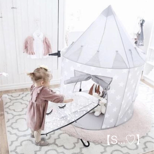 IKEA(イケア)のKids Concept プレイテント グレー ♡ キッズ/ベビー/マタニティの寝具/家具(その他)の商品写真