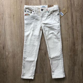 ラルフローレン(Ralph Lauren)のラルフローレン　キッズ　女の子　デニム ジーパン オフホワイト 115(パンツ/スパッツ)