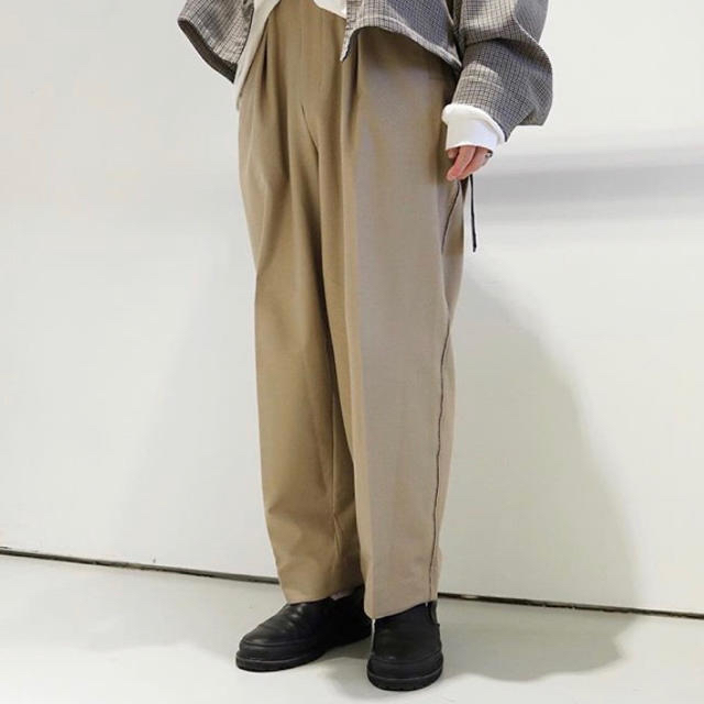 YOKE 19SS 1TUCK WIDE TROUSERS