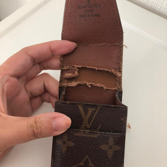 LOUIS VUITTON  シガレット タバコケース  茶色