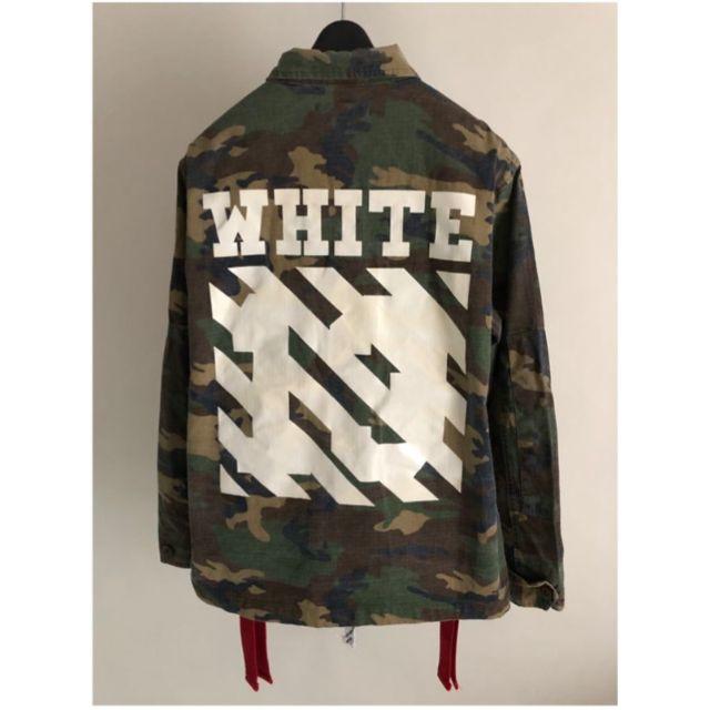 パターン off-white ミリタリージャケット ワッペン サイズXL