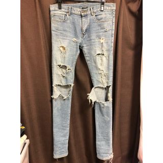 サンローラン(Saint Laurent)の最終値下げ サンローランパリ ニークラッシュデニム 31インチ デストロイ (デニム/ジーンズ)