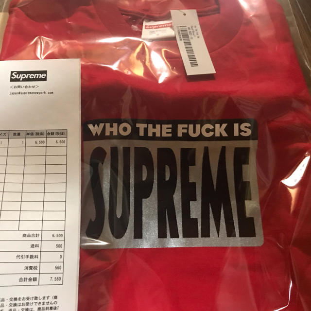 Sサイズ‼️Supreme Who The Fuck Tee