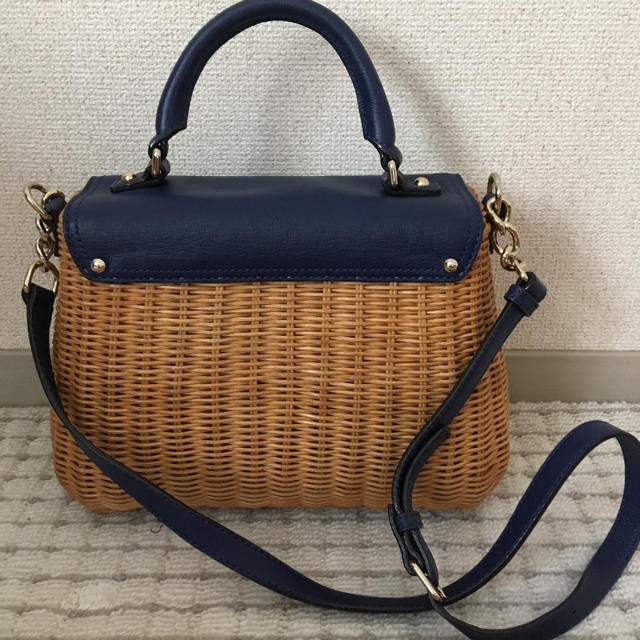 ケイトスペード katespade カゴバッグ ブルー | tradexautomotive.com