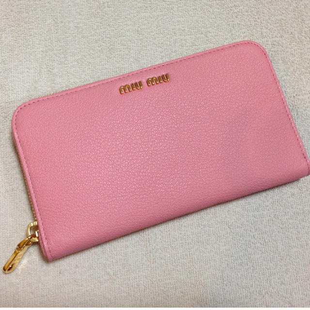miumiu(ミュウミュウ)の超レア新品miumiu長財布ベビーピンク レディースのファッション小物(財布)の商品写真