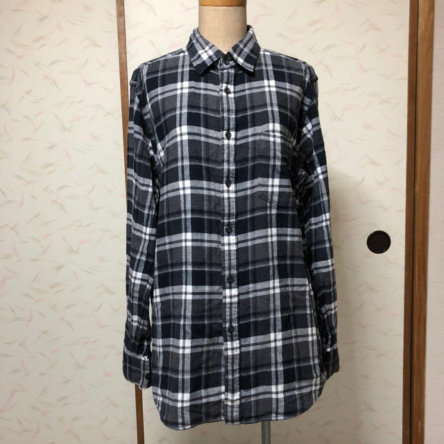 UNIQLO - チェックの黒シャツの通販 by ひーこ's shop｜ユニクロならラクマ